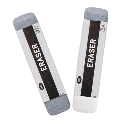 Angoily 2 Stück Radiergummi Briefpapier Für Die Schulsaison Sandgummi Für Tinte Ästhetisches Schulmaterial Klassenzimmer Müssen Haben Bleistiftspitzer Zeichenzubehör Gefrostet Light Grey von Angoily