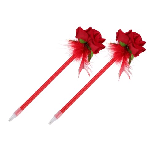Angoily 2 Stück rosafarbener Kugelschreiber Damen Tinte Pastell Party Blumen- Rose schreibkladde schreibhilfe platube stift bürozubehör Blumenstifte Stifte mit feiner Spitze Plastik rot Angoily 2 Stück rosafarbener Kugelschreiber Damen Tinte Pastell Party Blumen- Rose schreibkladde schreibhilfe platube stift bürozubehör Blumenstifte Stifte mit feiner Spitze Plastik rot von Angoily
