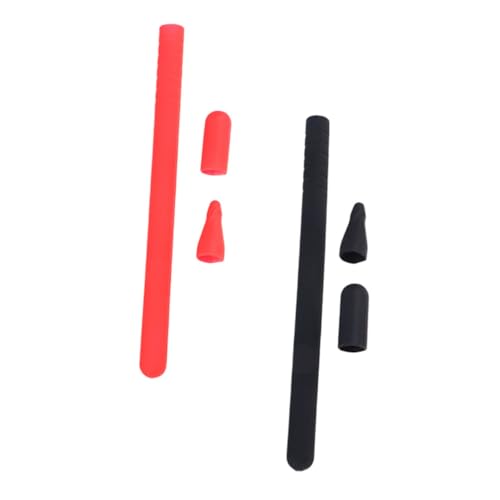 Angoily 2-in-1-silikon-stifthülle Für Pencil 2 Stylus-hülle Mit Kappen Feine Verarbeitung Magnetisch Und Koppelbar von Angoily