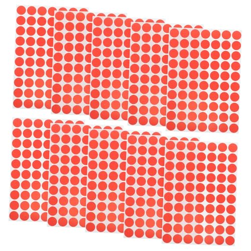 Angoily 20 Blatt Etikett Kleine Punktaufkleber Mini-punkt-aufkleber Aufkleber Punkt Kennzeichnungsaufkleber Farbige Punktaufkleber Farbige Aufkleber Orange Pvc Angoily 20 Blatt Etikett Kleine Punktaufkleber Mini-punkt-aufkleber Aufkleber Punkt Kennzeichnungsaufkleber Farbige Punktaufkleber Farbige Aufkleber Orange Pvc von Angoily