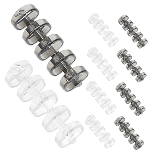 Angoily 20 Stück Bindering bastelbedarf büromaterial Scrapbooking-Buchclips schulsachen Loseblattordner Ringe farbig Bindemittel Loch sortiert Bindung Ringclips Ringbücher Buchring Plastik von Angoily