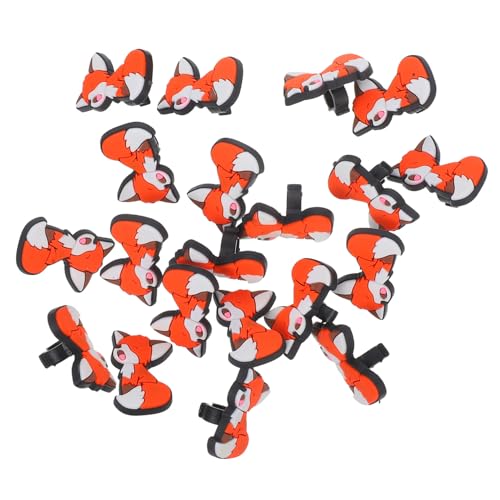 Angoily 20 Stück Fox-Stiftclip-Schnalle Stroh Fuchs Clip für Bleistiftanhänger Tasche Bleistift-Topper-Belohnungen Schule Bleistiftaufsatz für PVC-Weichkleber Orange Angoily 20 Stück Fox-Stiftclip-Schnalle Stroh Fuchs Clip für Bleistiftanhänger Tasche Bleistift-Topper-Belohnungen Schule Bleistiftaufsatz für PVC-Weichkleber Orange von Angoily