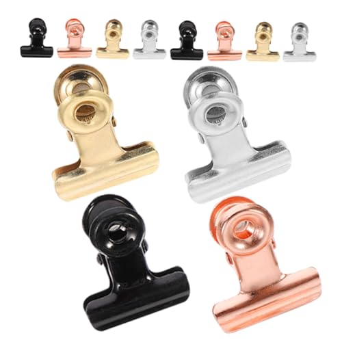 Angoily 20 Stück Magnetischer kleiner Clip magnetische Heftklammern kleine Fotoklammern kleine dekoration clips multifunktionale Bildklemmen Multifunktionsfoto Clips Edelstahl von Angoily