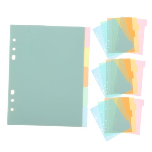 Angoily 20 Stück austauschbare Indexteiler ordnertrenner Notizbuch Trenner rosa Ordnerteiler Binder-Notizbuchseite bunt mit Vinyl Notizblock-Trennseiten Loseblatt-Notizbuchteiler Plastik Angoily 20 Stück austauschbare Indexteiler ordnertrenner Notizbuch Trenner rosa Ordnerteiler Binder-Notizbuchseite bunt mit Vinyl Notizblock-Trennseiten Loseblatt-Notizbuchteiler Plastik von Angoily