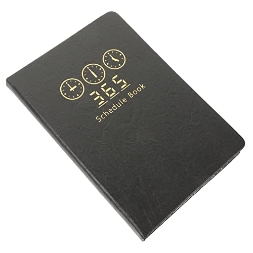 Angoily 2024 Notizbilder Büroplan-Notizblock Spiral- Abdeckung Wochenplaner personal organizer lehrerplaner noteboon schülerkalender Zeitschriftenplaner Planer für Studenten Papier Black von Angoily