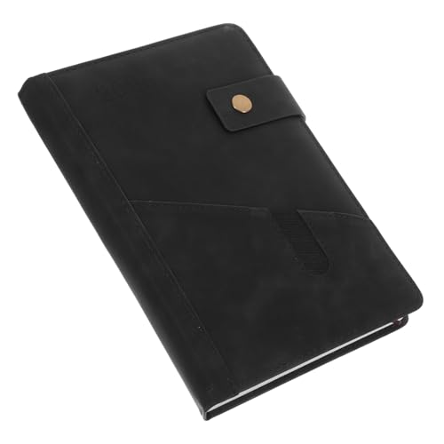 Angoily 2025 Planer Täglicher Notizblock Notizbuch Für Die Arbeit Notizblock Zu Machen Pu Black von Angoily