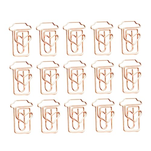 Angoily 24 Stück Büroklammer aus Roségold Zu goldene Büroklammern Kaffeetassen süße Büroklammern Papierclip Papierstift Büroklammerhalter Papierklemme Klammern für Papier Angoily 24 Stück Büroklammer aus Roségold Zu goldene Büroklammern Kaffeetassen süße Büroklammern Papierclip Papierstift Büroklammerhalter Papierklemme Klammern für Papier von Angoily