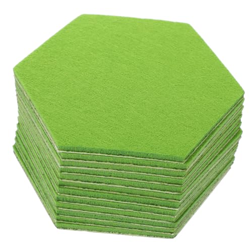 Angoily 24 Stück Filz Hintergrund Wandaufkleber Pinnwände Memotafel Hinweis Trocken Abwischbare Tafel Filztafel Für Weiße Sechseck Filz Nachrichtenbuchstaben Bessere Kleinkinder von Angoily
