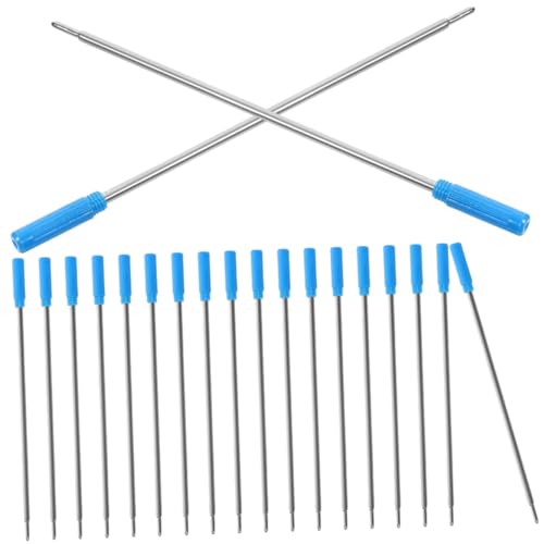 Angoily 25 Stück Austauschbare Minen Nachfüllbare Großmengen Stifte Stift Minen Kugelschreiber Minen Ersatzminen Studenten Schreibwaren Gelstift Feine Spitze Gelstift Ersatz von Angoily