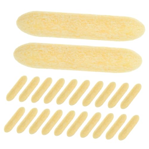 Angoily 25 Stück Markierungsnachfüllung Bußgeld malen farbig Markierungen pen tips schreibfedern pen.tips Stift Spitzen kleine Stiftspitze Zubehör für Farbstifte Ballaststoff Yellow von Angoily