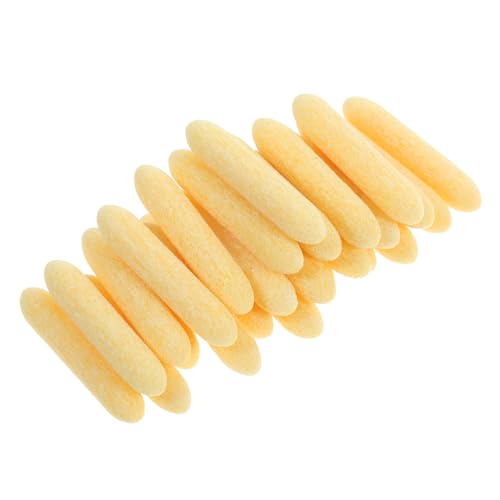 Angoily 25 Stück Markierungsnachfüllung Filzstifte Punkt Textmarker Markierungen Dauermarker pen tips schreibfedern nachfüllbarer Lackstift Stiftspitzen für Schüler Ballaststoff Yellow von Angoily