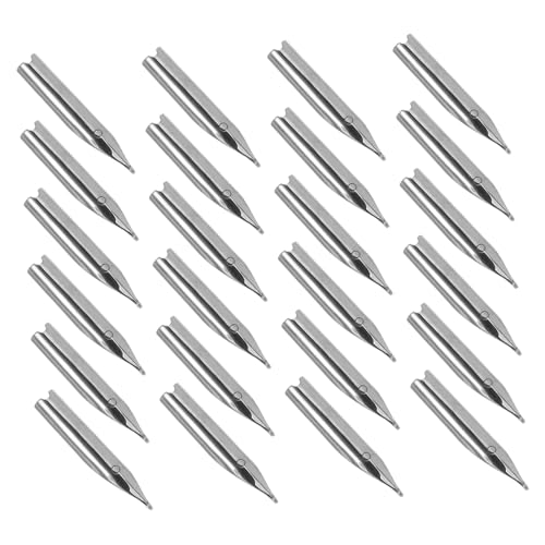 Angoily 25 Stück Stift Kopf Tauchstiftspitzen Zum Zeichnen Kalligrafie-ersatzspitzen Farbspitzenmarker Bemerkenswerte Stiftspitzen Marker -stift -ersatznibs Schreibtipps Gold Silver von Angoily