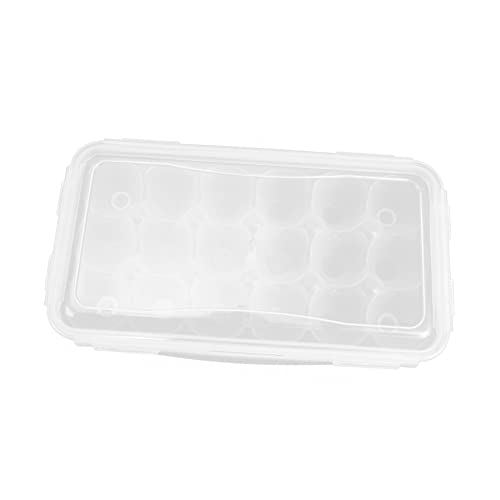Angoily 2Er-Box Aufbewahrungsbehälter für Eier Eierspender Eierhalter für die Küche aufbwahrungsbox bewahrungsbox Essenstablett Tragbarer Eierkarton Eierschale Lagerung Plastik von Angoily