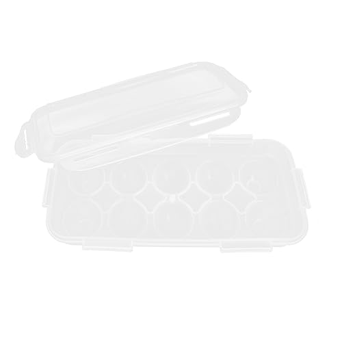 Angoily 2Er-Box Ei Fall aufbewahrungsdose storage boxes Ei-Kiste -Eierhalter-Fach Essenstablett Eierspender Eierbehälter Hund Container Eierregal Eierkarton Plastik von Angoily