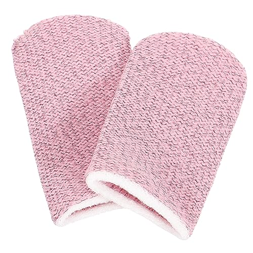 Angoily 2St schweißresistente Fingerabdeckung Gaming-Handschuhe finger halterung für handy finger sleeve Daumen Schutzhülle Bandhalter Stabilisator Mädchen Ballaststoff Rosa von Angoily