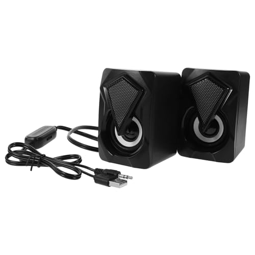 Angoily 2Stücke RGB Laptop Lautsprecher Kabelgebundene Mini Desktop Computerlautsprecher mit Hochwertigem für Gaming Multimedia Tragbar für Zuhause Büro Angoily 2Stücke RGB Laptop Lautsprecher Kabelgebundene Mini Desktop Computerlautsprecher mit Hochwertigem für Gaming Multimedia Tragbar für Zuhause Büro von Angoily