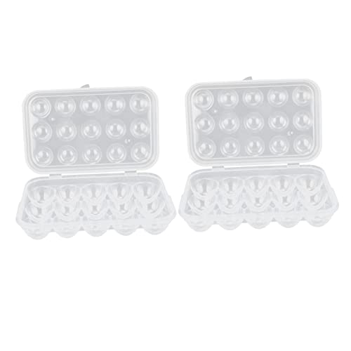 Angoily 2st Aufbewahrungsbox Für Eier Halter Für Eierständer Eierschale Mit Deckel To-go-behälter Aus Kunststoff Behälter Mit Deckel Einzelner Eierhalter Plastik Versandkarton von Angoily