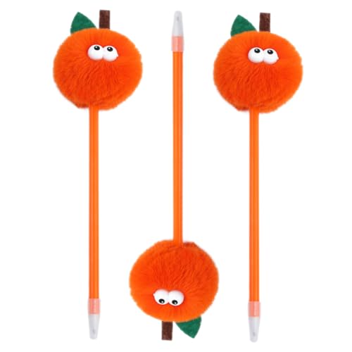 Angoily 3 Stück Mehrfarbenstift Unterschriftenstifte für Schüler -Stifte für Mädchen Herzstift Stifte für schöner Stift süßer runder Kugelschreiber Bunte Stifte Plüsch Orange Angoily 3 Stück Mehrfarbenstift Unterschriftenstifte für Schüler -Stifte für Mädchen Herzstift Stifte für schöner Stift süßer runder Kugelschreiber Bunte Stifte Plüsch Orange von Angoily