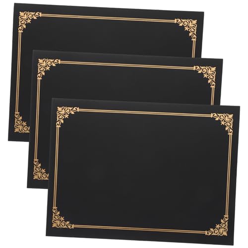 Angoily 3 Teiliges Zertifikatscover Quaste Hintergrund Luftschlangen Dekorationen Karten Coupon Set Lametta Ständer Anerkennungs Und Auszeichnungscover Wrapper Diplom Cover von Angoily