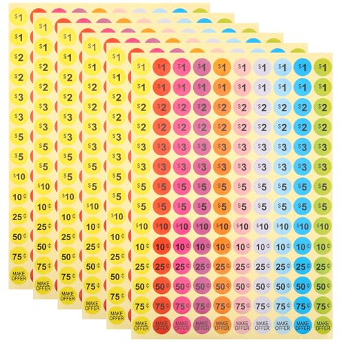 Angoily 30 Blatt Preisschilder Farbige Etiketten Aufkleber Vinyl Ablösbar Runde Aufkleber Preise Aufkleber Für Garage Etikettenaufkleber Garagenaufkleber Anlässe Zahlen Papier Angoily 30 Blatt Preisschilder Farbige Etiketten Aufkleber Vinyl Ablösbar Runde Aufkleber Preise Aufkleber Für Garage Etikettenaufkleber Garagenaufkleber Anlässe Zahlen Papier von Angoily