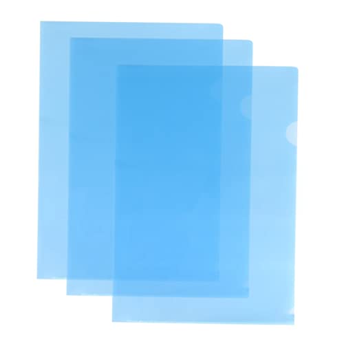 Angoily 30Stücke Transparente Ordner PP Dokumentenmappe Praktischer Halter Für Verwaltung Von Wichtigen Dokumenten Blau von Angoily