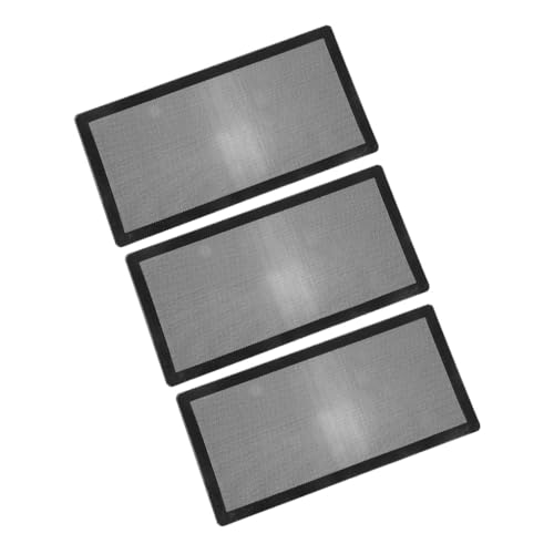 Angoily 3St Staubnetz Standmixer As Auspuff Lüftungsabdeckungen Filter Lüfter Booster Conditioner LED -Fan Mikro Computernetz Lüfterabdeckung Computerzubehör Computer-Fan magnetisch Black von Angoily