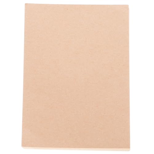 Angoily 4 Luftzug schmucklos Notizen Schreiben Notizbilder Notizblock für Notizbuch schreibheft cartape nootbook notitzbücher Planen Sie Planungsunterlagen Kleine Memo -Pads Papier Brown von Angoily