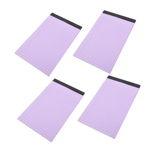 Angoily 4 Stück Notizblock aus Papier Notizbilder liniertes Notizbuch aus Papier legaler Block Nachfüllung Notepad abreißen A5-Notizblock im Taschenformat Violett Angoily 4 Stück Notizblock aus Papier Notizbilder liniertes Notizbuch aus Papier legaler Block Nachfüllung Notepad abreißen A5-Notizblock im Taschenformat Violett von Angoily