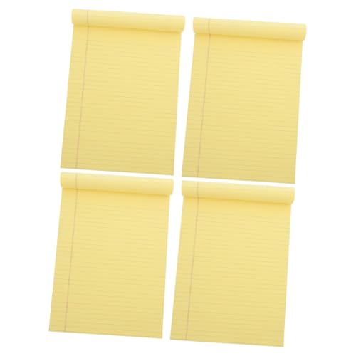 Angoily 4 Stück Papier Nehmen Linierte Papierblöcke Täglich Notizbilder Schreiben Notizblock Moxie Schreibwaren Notizbücher Pads Büro Liniertes Papier Unterlage Steno-pad Yellow Angoily 4 Stück Papier Nehmen Linierte Papierblöcke Täglich Notizbilder Schreiben Notizblock Moxie Schreibwaren Notizbücher Pads Büro Liniertes Papier Unterlage Steno-pad Yellow von Angoily