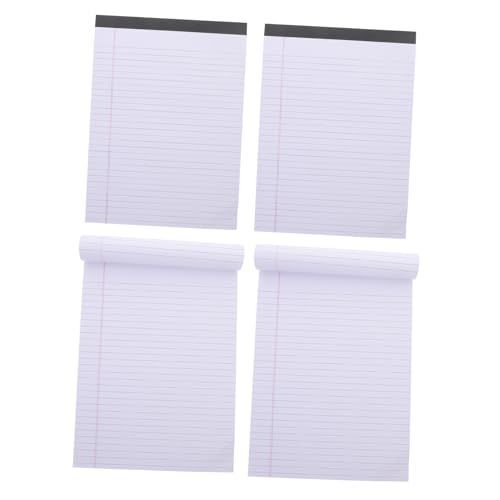Angoily 4 Stück Papier Nehmen Pads Steno-pad Papierblöcke Notizbücher Für Die Arbeit Ausgekleideter Notizblock Klein Notizpolster Notizbuch Arbeitsheft Notizbücher Masse Weiß von Angoily