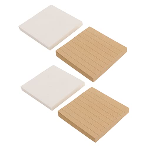 Angoily 4 Stücke Selbst Stick Notizen Hinweis Papier Pad Papier Sticky Notepad Notizblöcke von Angoily