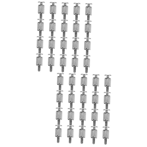 Angoily 40 STK MSI-Motherboard- m2 Schraube Laptopständerhalter edelstahlschrauben rostfreie Laptop-Computer m.2 SSD-Montagesatz Computerversorgung Notizbuch Halterung von Angoily