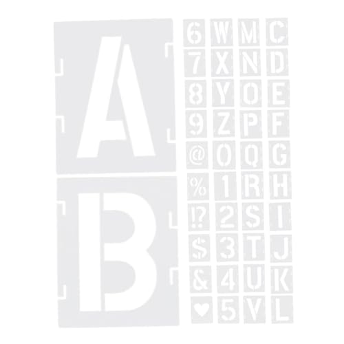 Angoily 42 Stück Malvorlage Buchstaben- Und Zahlenschablonen Kind Briefe Kalligraphie Buchstabenschablonen Schablonenbuchstaben Journaling -schablone Weiß Das Haustier Angoily 42 Stück Malvorlage Buchstaben- Und Zahlenschablonen Kind Briefe Kalligraphie Buchstabenschablonen Schablonenbuchstaben Journaling -schablone Weiß Das Haustier von Angoily