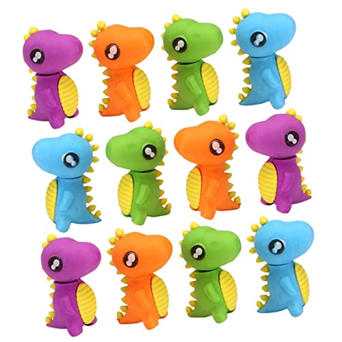 Angoily 48 Stück Dinosaurier Radiergummi Karikatur Party klein Figur erasers for gummiwischer bleistifte tragbare Radiergummis für dekorative Radiergummis 3D-Radierer von Angoily