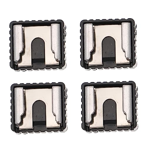 Angoily 4Stücke Teiliges Hot Shoe Mount Blitzschuhadapter Für Kameras Stabile Halterung Für Blitzlichter Mikrofone Zubehör Kompatibel von Angoily