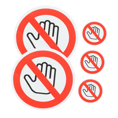 Angoily 5 Blätter Aufkleber Für Warnschilder Gefahr Klebrig Etiketten Vorsicht Anrufer Warnaufkleber Klein Reflektierend Bitte Schild „gerät Nicht Berühren“. Weiß Selbstklebendes Vinyl Angoily 5 Blätter Aufkleber Für Warnschilder Gefahr Klebrig Etiketten Vorsicht Anrufer Warnaufkleber Klein Reflektierend Bitte Schild „gerät Nicht Berühren“. Weiß Selbstklebendes Vinyl von Angoily