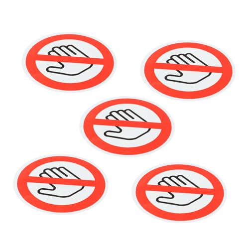 Angoily 5 Bögen Warnschild Aufkleber „Don'T Touch“ Türaufkleber Entfernbar Selbstklebendes Vinyl „Please Do Not Touch“ Aufkleber Sicherheitsschild Gefahrenaufkleber Angoily 5 Bögen Warnschild Aufkleber „Don'T Touch“ Türaufkleber Entfernbar Selbstklebendes Vinyl „Please Do Not Touch“ Aufkleber Sicherheitsschild Gefahrenaufkleber von Angoily