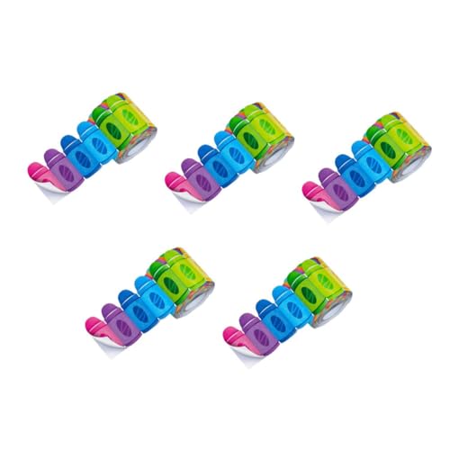 Angoily 5 Rollen Randaufkleber mit Buntstift Vinyl Abziehbilder lehrreich deko Klassenzimmer Bulletin Board Decor Trim Bulletin -Grenzaufkleber Aufkleber aus beschichtetem Papier Angoily 5 Rollen Randaufkleber mit Buntstift Vinyl Abziehbilder lehrreich deko Klassenzimmer Bulletin Board Decor Trim Bulletin -Grenzaufkleber Aufkleber aus beschichtetem Papier von Angoily
