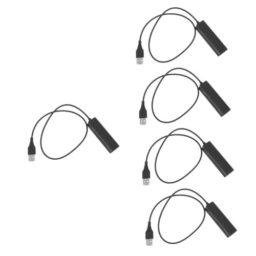 Angoily 5 Stk Adapterkabel rj9 zu USB konverter aus kunststoff USB-zu-Telefon-Adapter pc headset adapter telefon adapter Kopfhörer Adapterkonverter aus Kunststoff Adapter Konverterkabel von Angoily