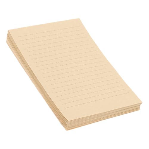 Angoily 50 Blatt Vintage-Briefpapier aus Kraftpapier Kalligraphiepapier liniertes Papier für Briefpapier gefüttert Computerpapier zum Drucken altes Papier für Briefe Hellbraun Angoily 50 Blatt Vintage-Briefpapier aus Kraftpapier Kalligraphiepapier liniertes Papier für Briefpapier gefüttert Computerpapier zum Drucken altes Papier für Briefe Hellbraun von Angoily