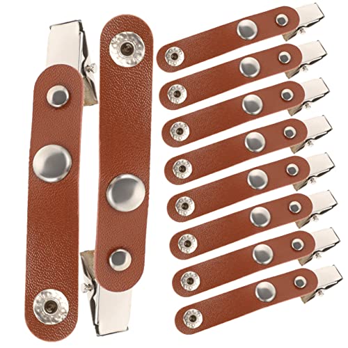 Angoily 50 Stück Abzeichen-Clip Namensbadehalter Abzeichenhalter schülerausweis kaffetassensets Ausweishalter für medizinisches Personal id holder ID-Tag-Halter Namensschild-Clips Metall von Angoily
