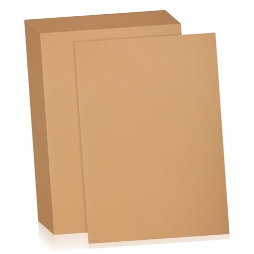 Angoily 50 Stück Bemalen Von Handgeschöpftem Karton Bastelpapier Schwergewichts -karton Braunes Papier Kraftkarton Brauner Karton Braunes Tonpapier Bastelkarton Kraftpapier Beige von Angoily