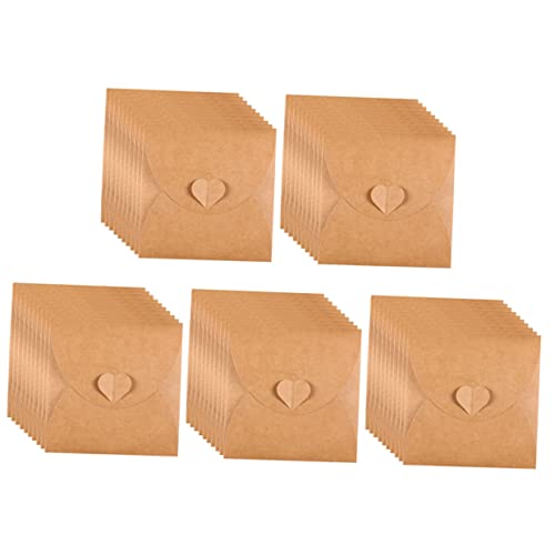 Angoily 50 Stück Cd-Tasche Kraftpapier-umschläge für Themenparty DVD-hüllen Herzknopf Angoily 50 Stück Cd-Tasche Kraftpapier-umschläge für Themenparty DVD-hüllen Herzknopf von Angoily