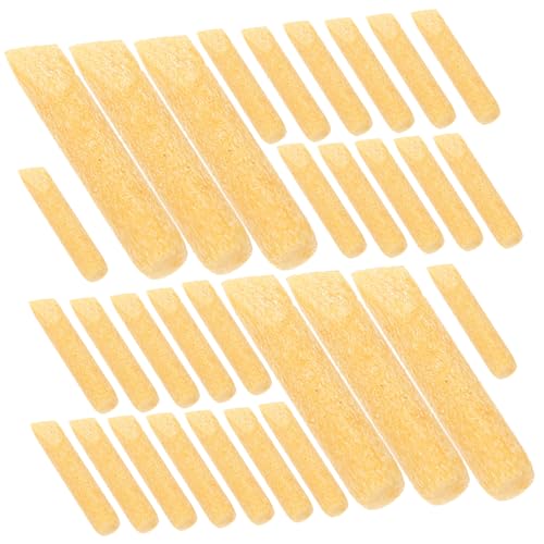 Angoily 50 Stück Ersatznachfüllung schreibfedern Stift Spitzen Stiftspitzen ersetzen Stiftspitzen malen Ersatzspitzen für Farbstifte multifunktionale Lackstiftspitzen Ballaststoff Yellow von Angoily