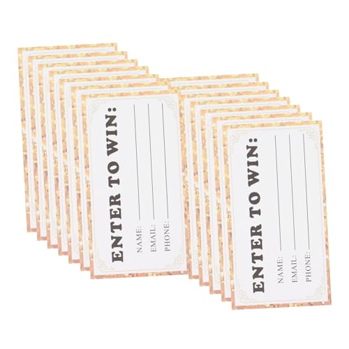Angoily 50 Stück Gewinnspielkarten Mini-ordner Los Parkplaketten Ticketplakat Gefälschte Parkscheine Tombola-tickets Ticketschalter Gefälschter Parkschein Ticket-stub Golden Papier Angoily 50 Stück Gewinnspielkarten Mini-ordner Los Parkplaketten Ticketplakat Gefälschte Parkscheine Tombola-tickets Ticketschalter Gefälschter Parkschein Ticket-stub Golden Papier von Angoily
