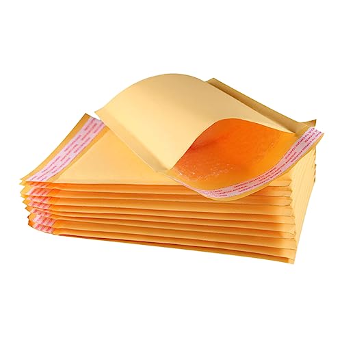 Angoily 50Stücke Luftpolstertaschen aus Kraftpapier Wasserdichte Versandumschläge Selbstklebende Verpackungssäcke für Sicheren Versand und Schutz Empfindlicher Gegenstände Angoily 50Stücke Luftpolstertaschen aus Kraftpapier Wasserdichte Versandumschläge Selbstklebende Verpackungssäcke für Sicheren Versand und Schutz Empfindlicher Gegenstände von Angoily