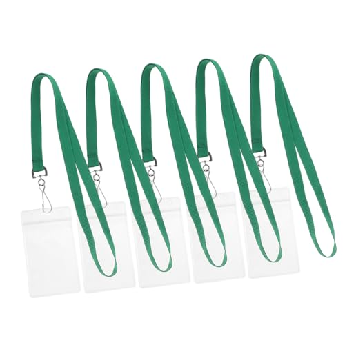 Angoily 5Sätze Lanyard Transparent Für Ausweiskarten Kreditkarten Visitenkarten Leicht Und Wiederverwendbar Für Organisation von Angoily