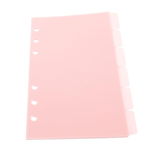 Angoily 6 Blätter Notebook-Zubehör Ästhetische Ordnertrenner Buchseite Teilen der Registerkarten Ordnerteiler ästhetisch Index herausnehmbare Ordnerteiler Ordner mit Lasche pp Rosa Angoily 6 Blätter Notebook-Zubehör Ästhetische Ordnertrenner Buchseite Teilen der Registerkarten Ordnerteiler ästhetisch Index herausnehmbare Ordnerteiler Ordner mit Lasche pp Rosa von Angoily