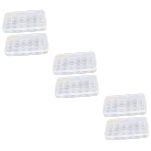 Angoily 6 Stk Eierkarton Schubladenfach Kunststoffschalen To-go-behälter Kunststoff Gefrierei Spanplatte Weiß Kunststoffpalette Eierablage Plastik Aufbewahrungskiste von Angoily