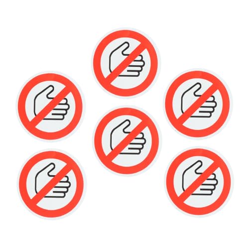 Angoily 6 Stück Aufkleber Mit Sicherheitsschildern Geben Sie Keine Zeichen Ein Nicht Anfassen Bitte Berühren Sie Das Schild Nicht Handy Aufkleber Versandetiketten Rot Selbstklebendes Vinyl Angoily 6 Stück Aufkleber Mit Sicherheitsschildern Geben Sie Keine Zeichen Ein Nicht Anfassen Bitte Berühren Sie Das Schild Nicht Handy Aufkleber Versandetiketten Rot Selbstklebendes Vinyl von Angoily